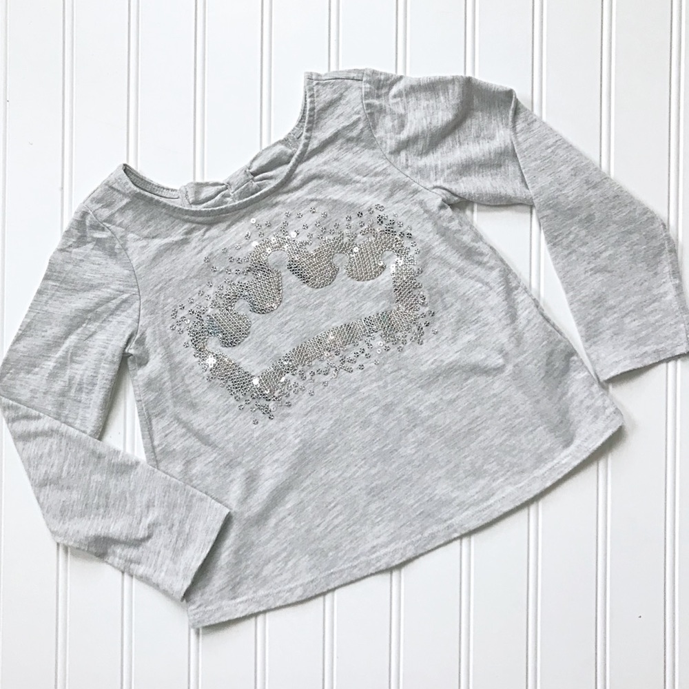 •Children’s Place• sequin crown tee